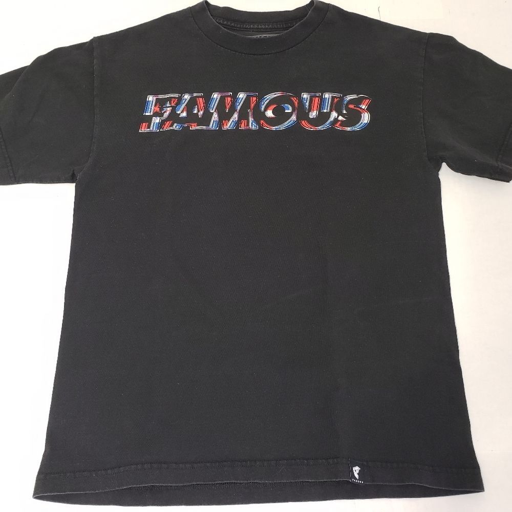 Famous Stars & Straps Men's Medium Graphic T-Shirt Black Y2K Streetwear